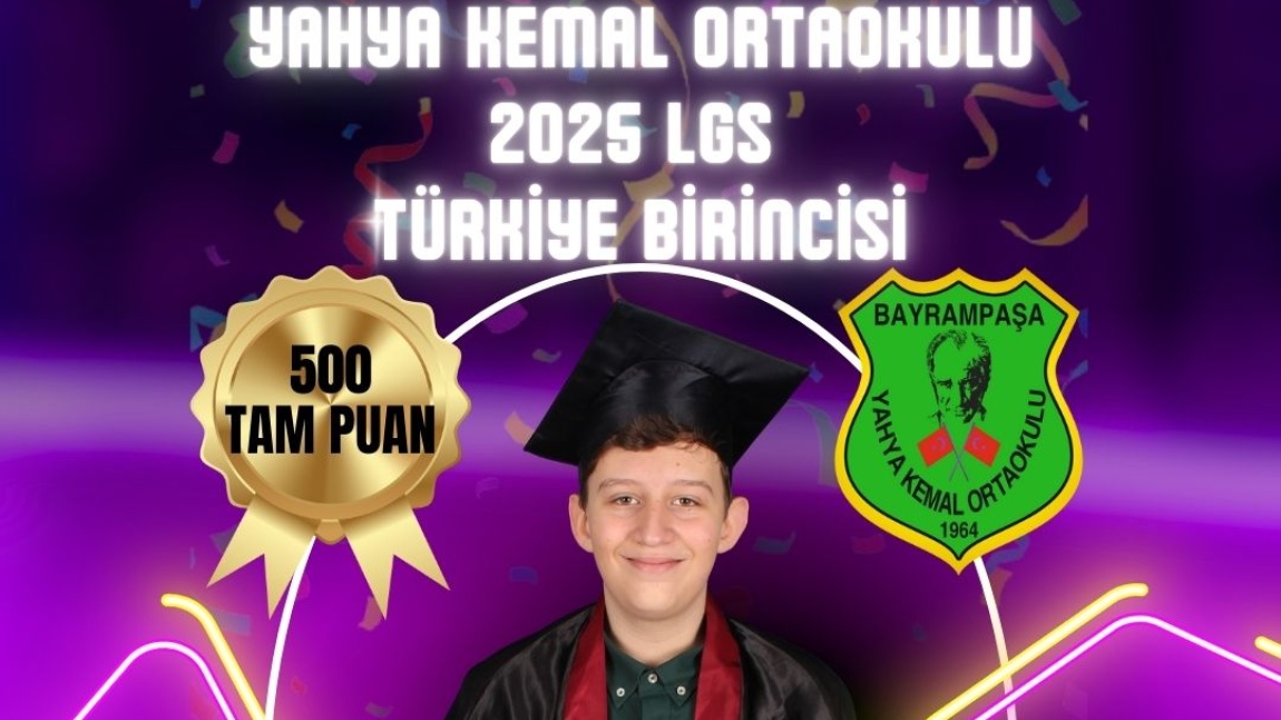 2025 LGS TÜRKİYE BİRİNCİSİ OLAN ÖĞRENCİMİZ EYMEN EFE KARAKAN’I TEBRİK EDİYORUZ.