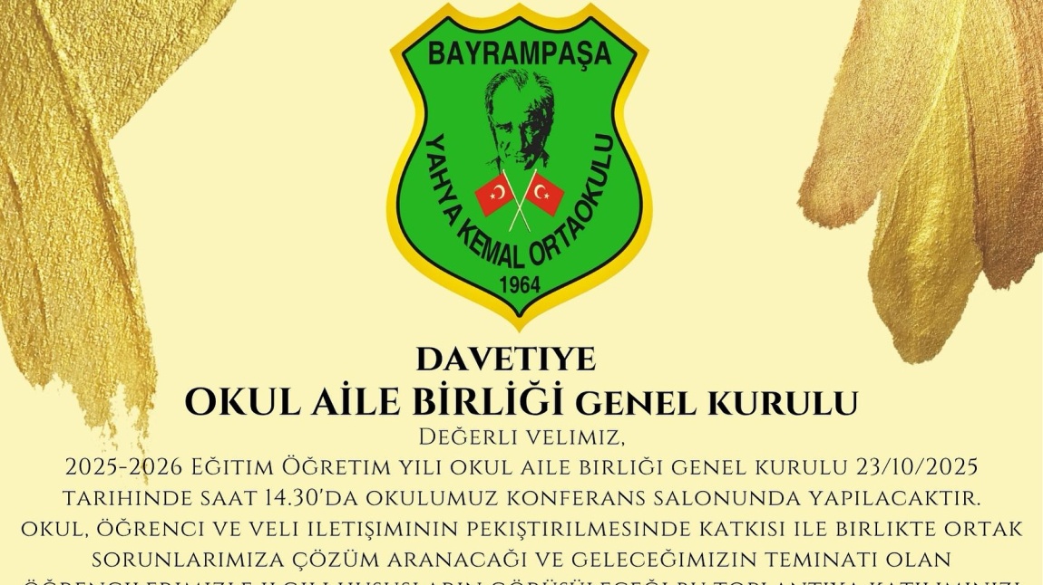 OKUL AİLE BİRLİĞİ GENEL KURUL TOPLANTISI